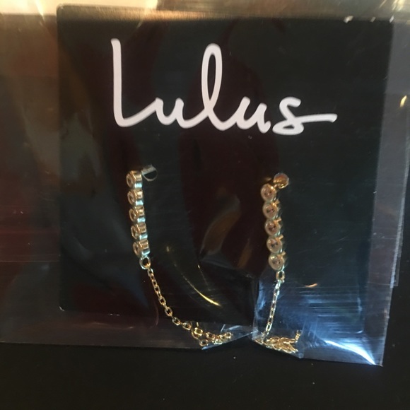 Lulu’s Let Me Be Your Star Gold Earrings - Picture 5 of 5